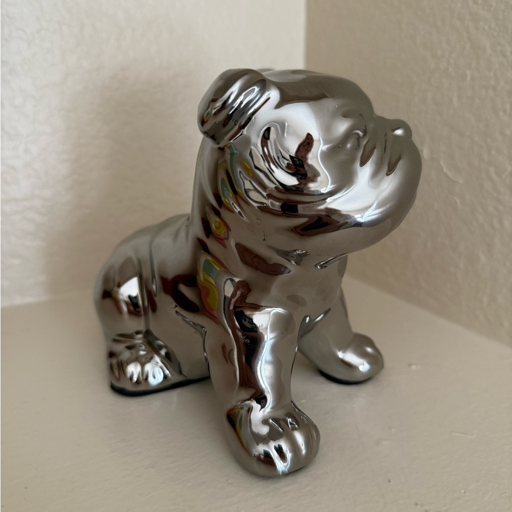 Silver Bulldog Figurine - Picture 6 of 7